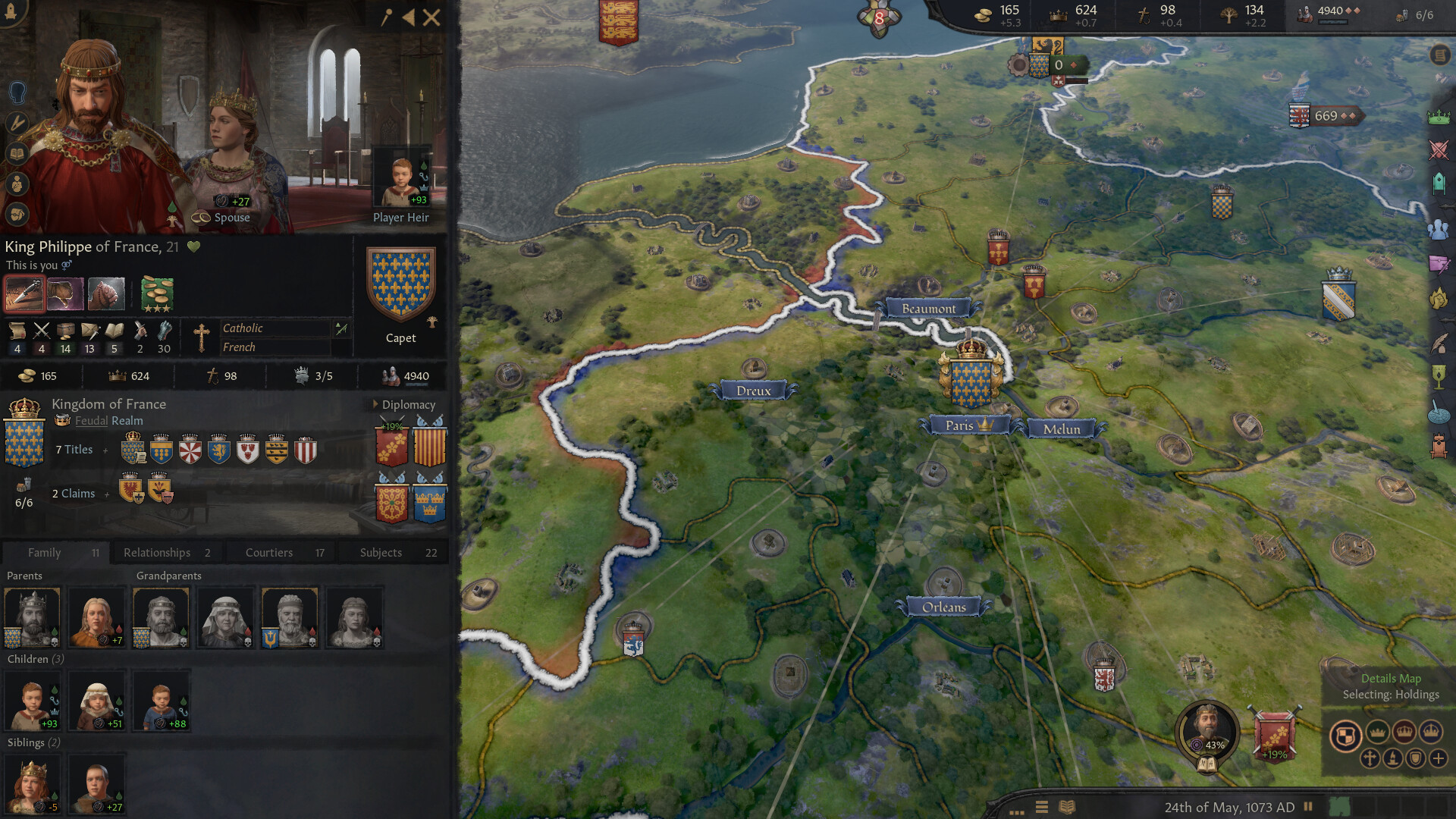 CK3 character screen showing a target ruler’s traits before you scheme against them