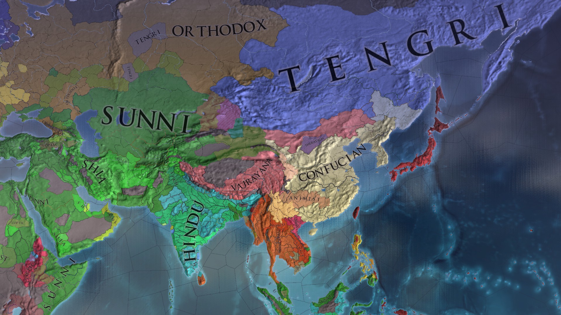 EU4 merchant view, showing the trade power that makes companies competitive